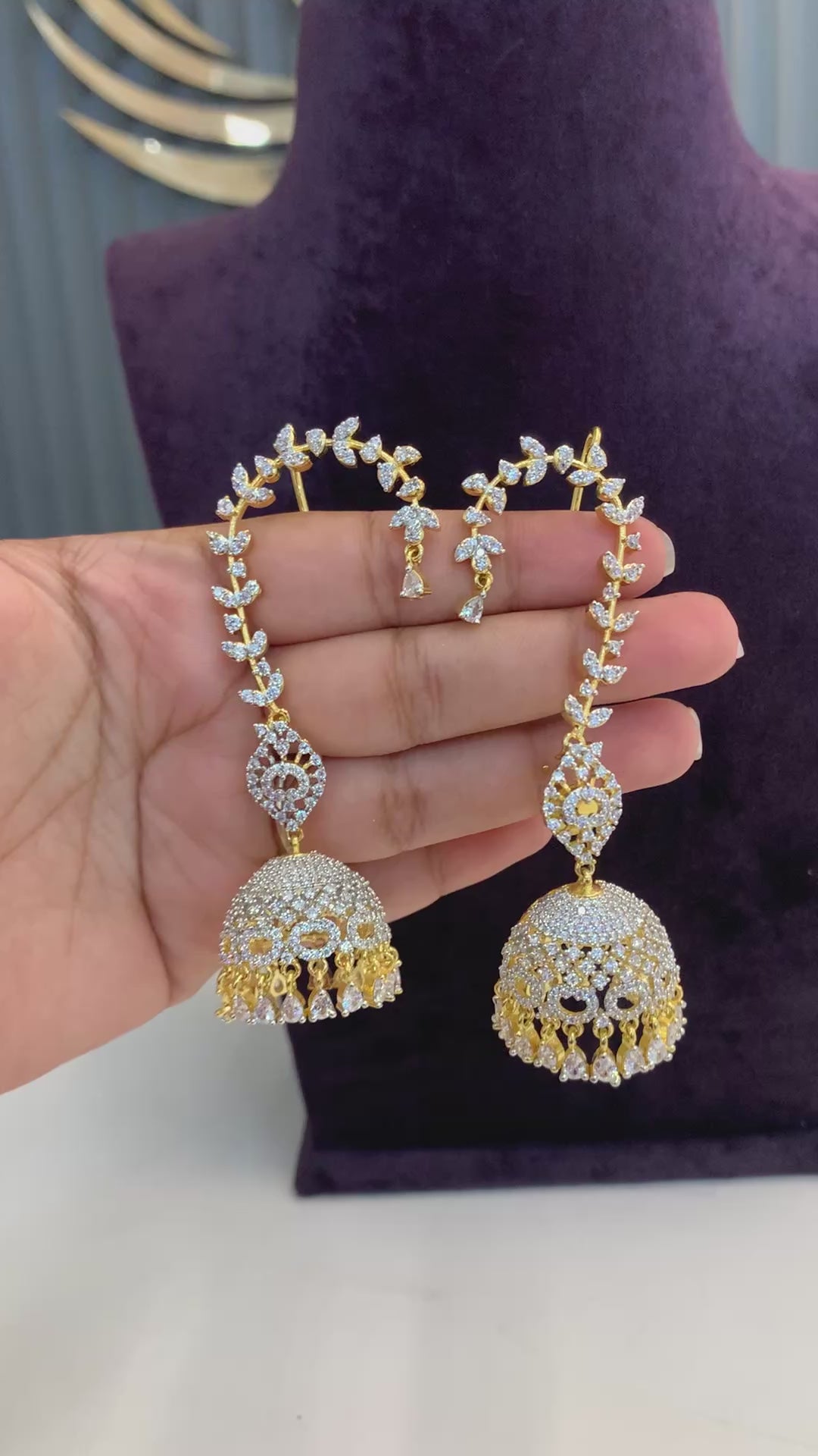 Beautiful trendy GJ ear cuffs