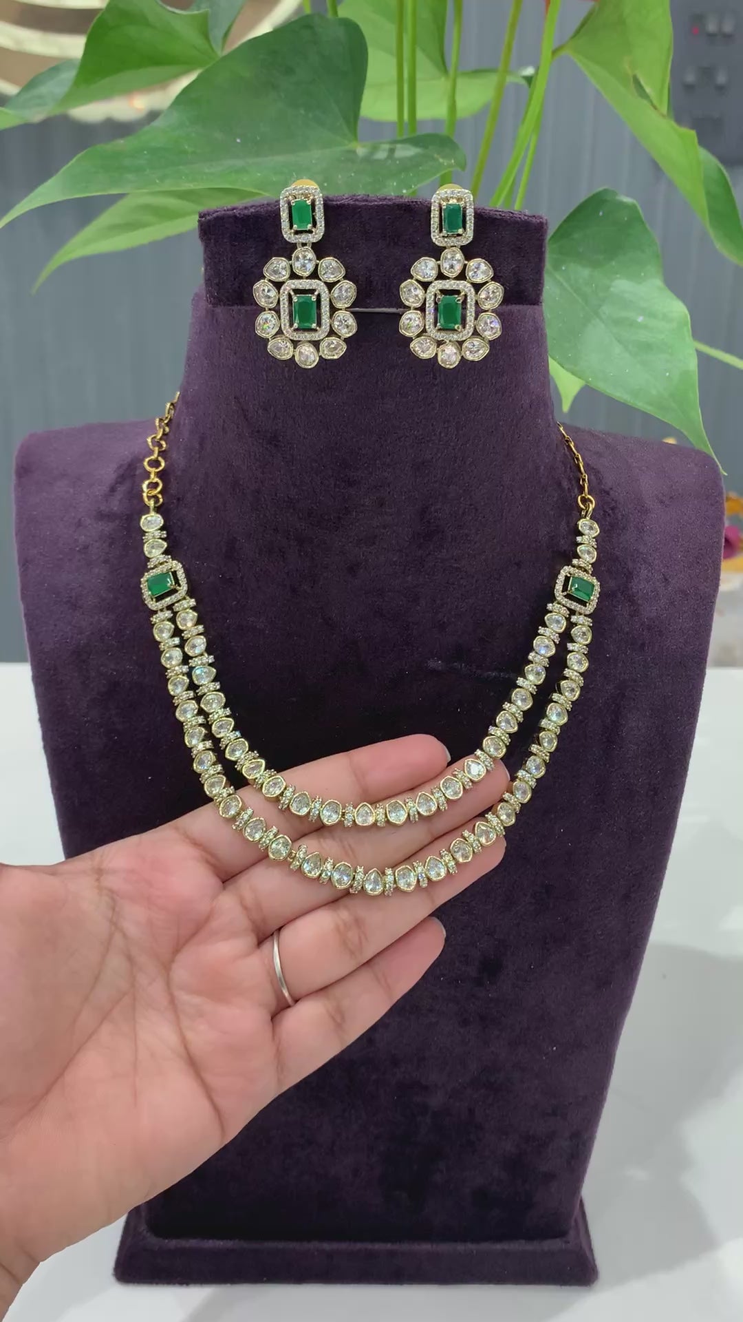 Beautiful double step necklace