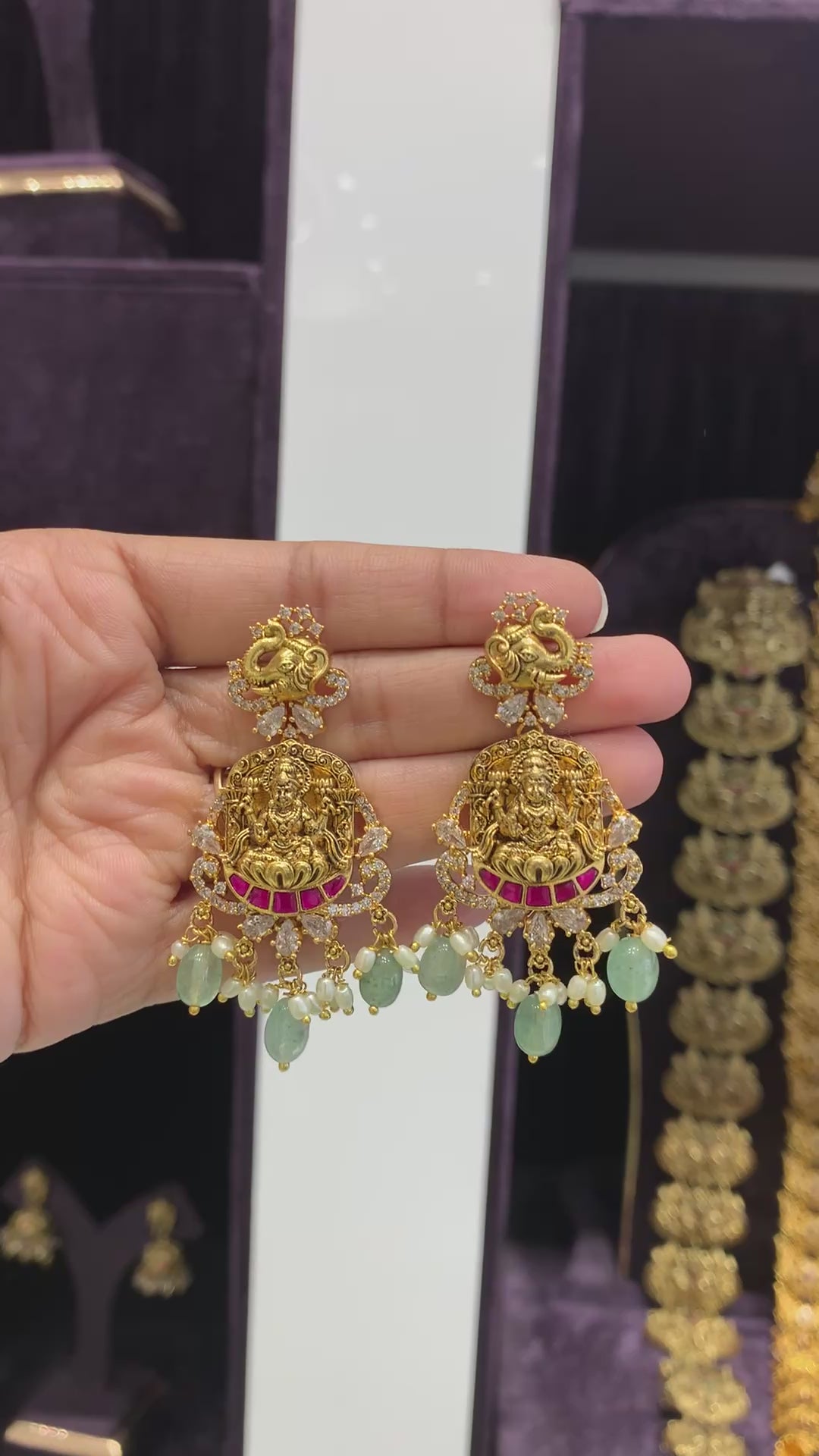Beautiful Nakshi jadav earrings