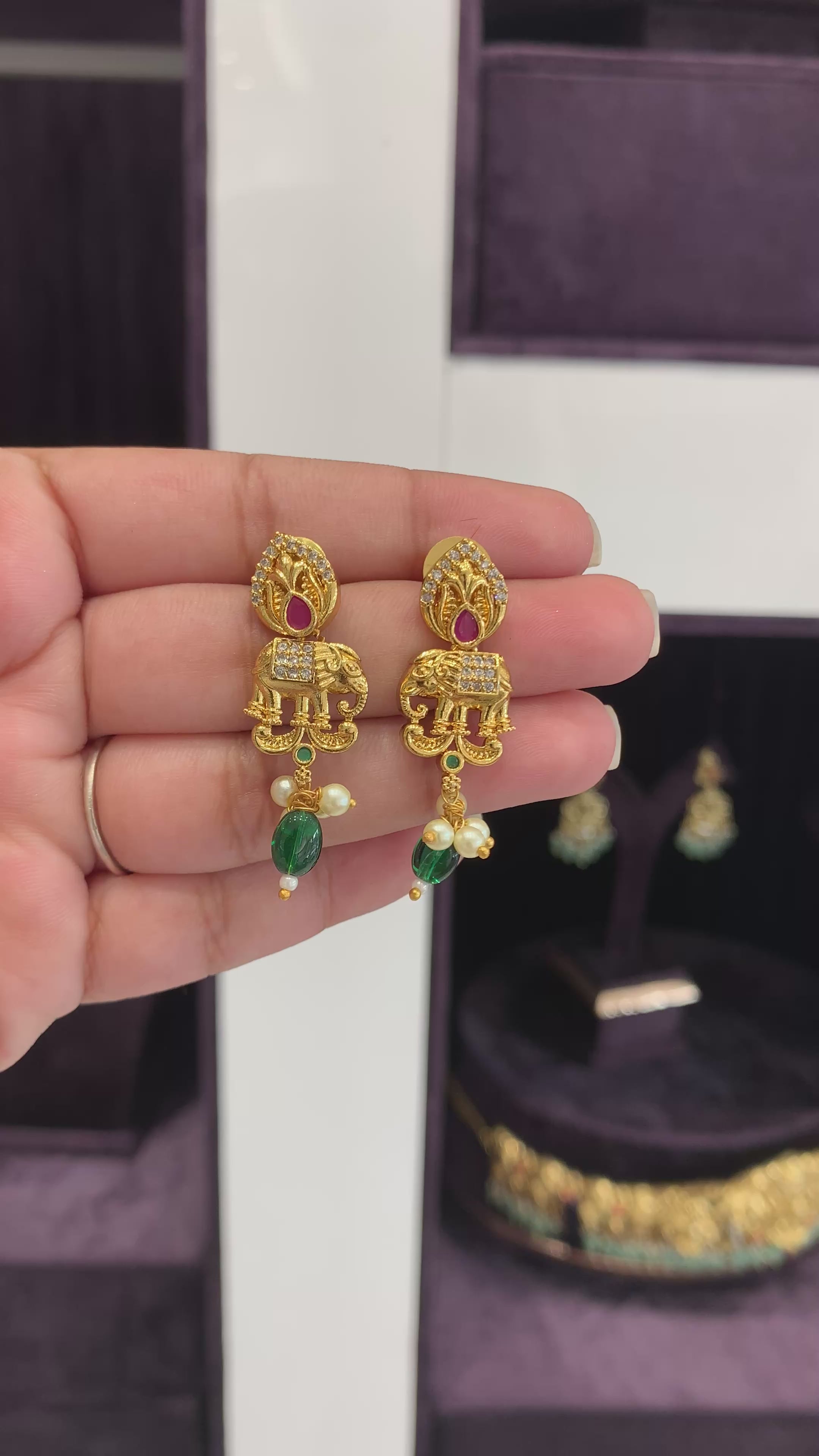 Beautiful elephant earrings