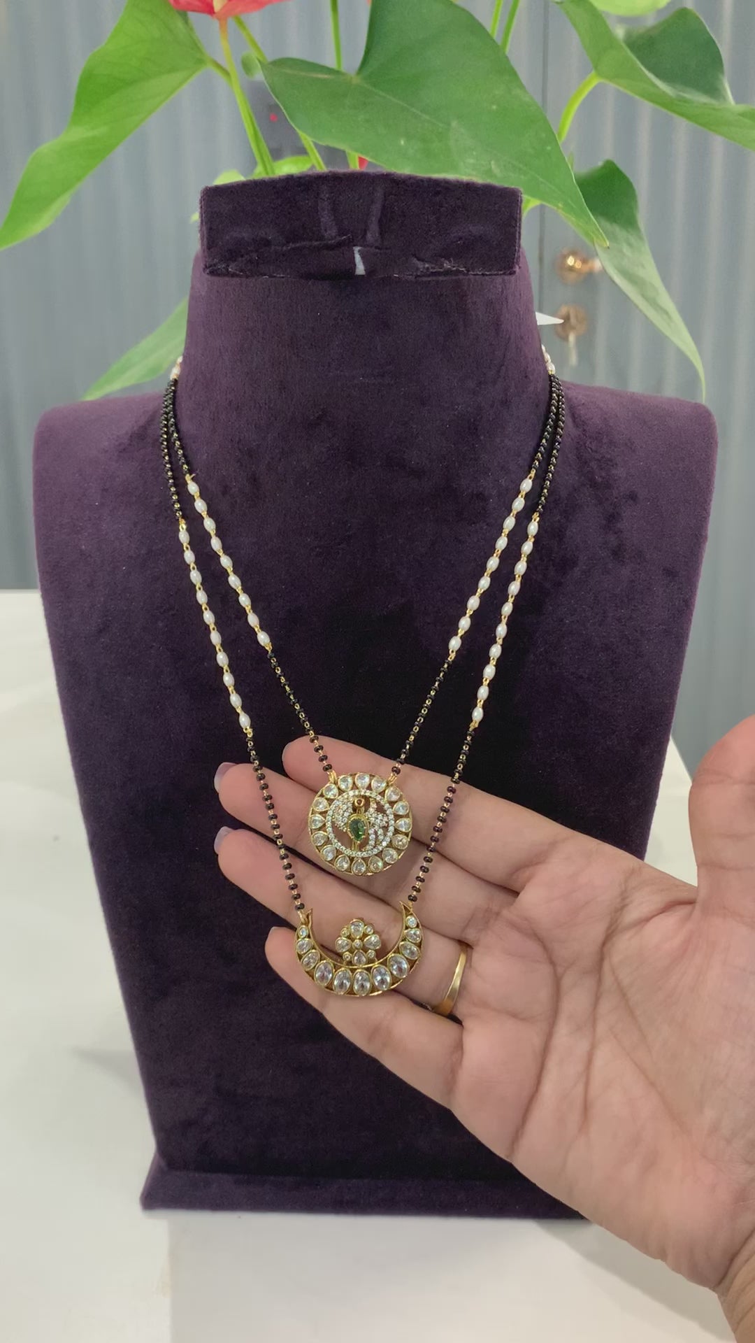 Beautiful Two Layer Black beads